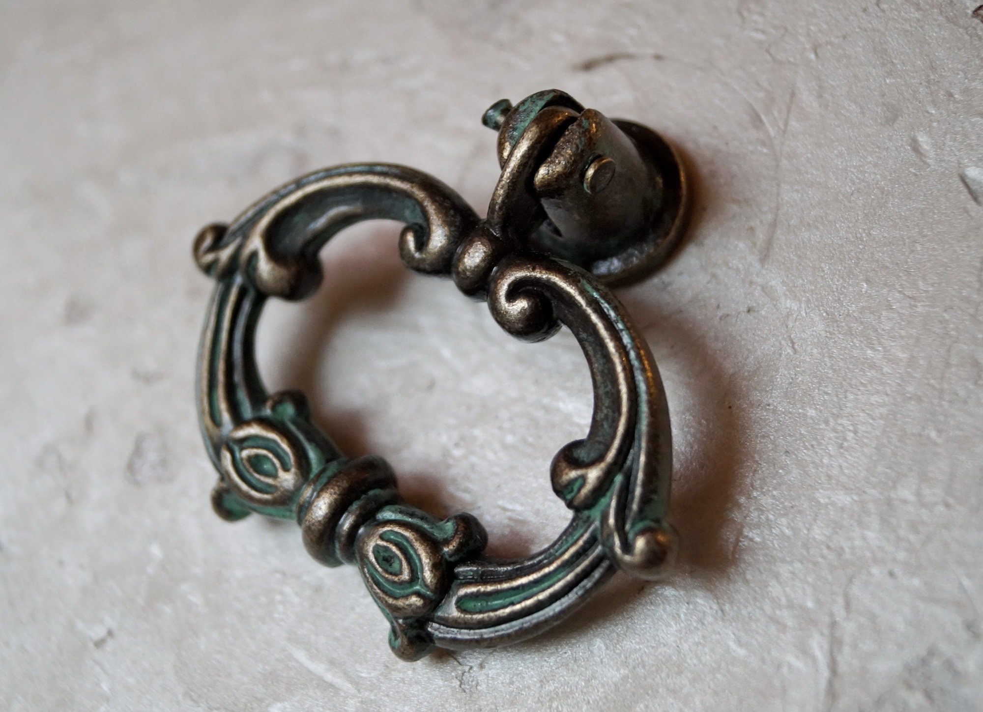 1.8 x 1.9 Green knobs set of 2 Etsy