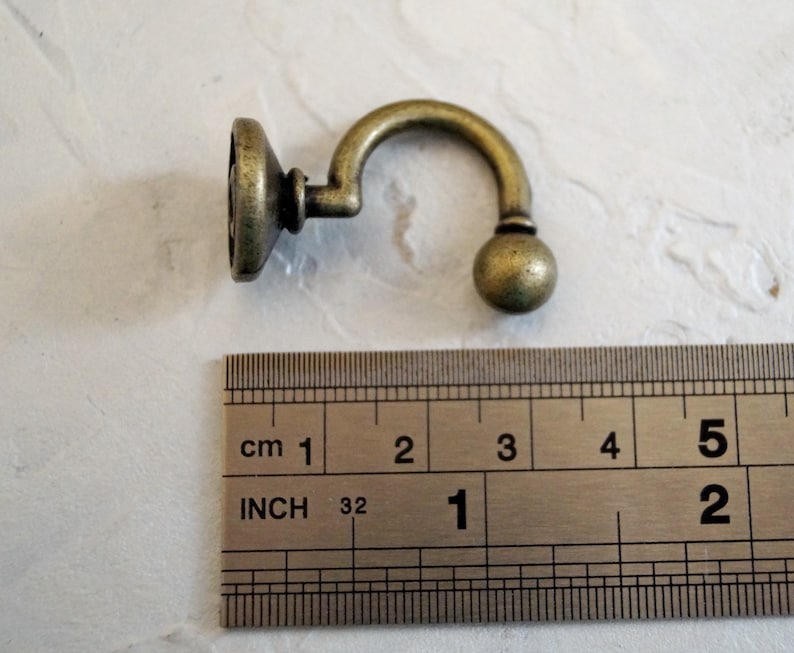 1.3 Brass Key Hooks Small Decorative Hook Key Hanger Etsy