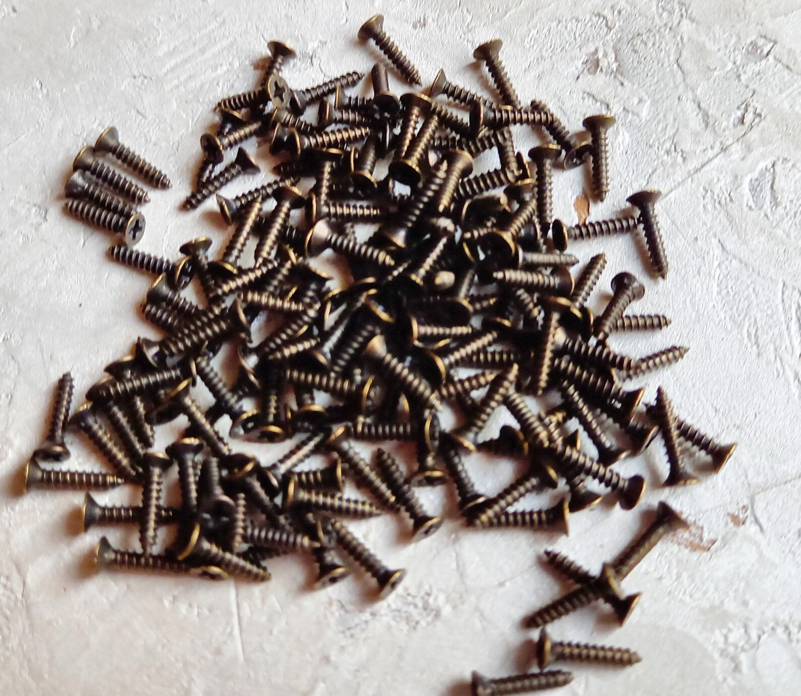 2 X 10 Mm Dark Bronze Small Screws 100 Psc Miniature Screws Screws for Hinges Small Box Hardware