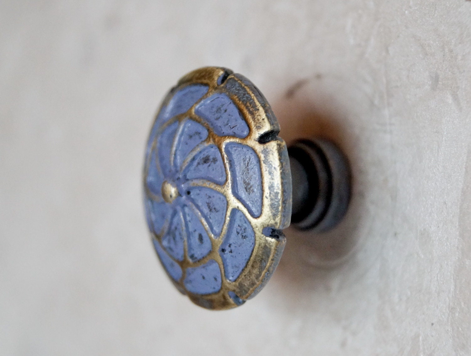 1.2 Antique Lilac Knobs set of 2 Etsy