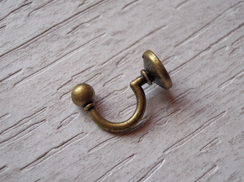 1.3 Brass Key Hooks Small Decorative Hook Key Hanger Etsy