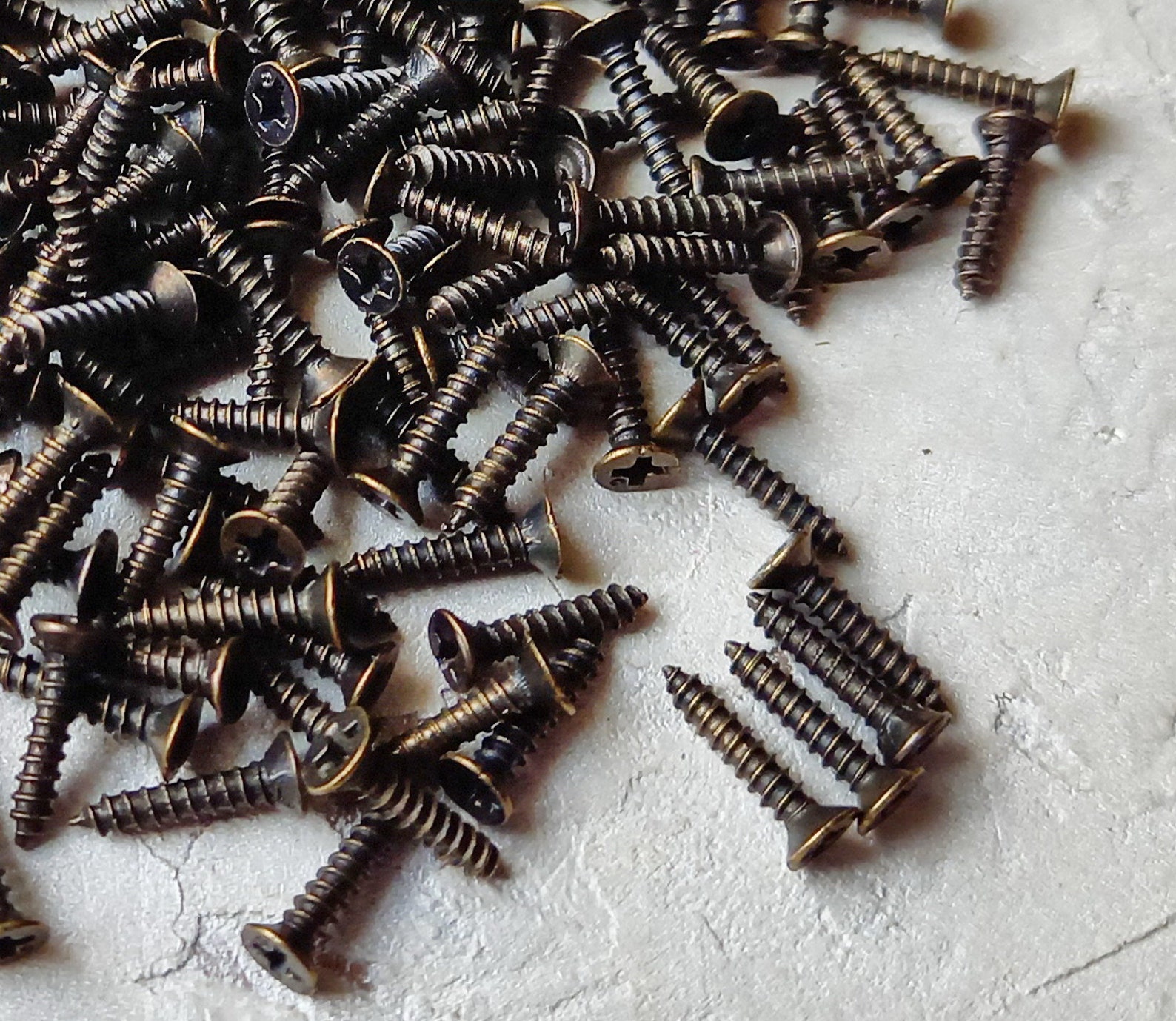2 X 10 Mm Dark Bronze Small Screws 100 Psc Miniature Screws Screws for