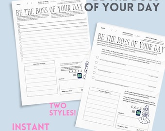 Be The Boss of Your Day Planner: Mel Robbins 5-Second Rule (PDF Download)