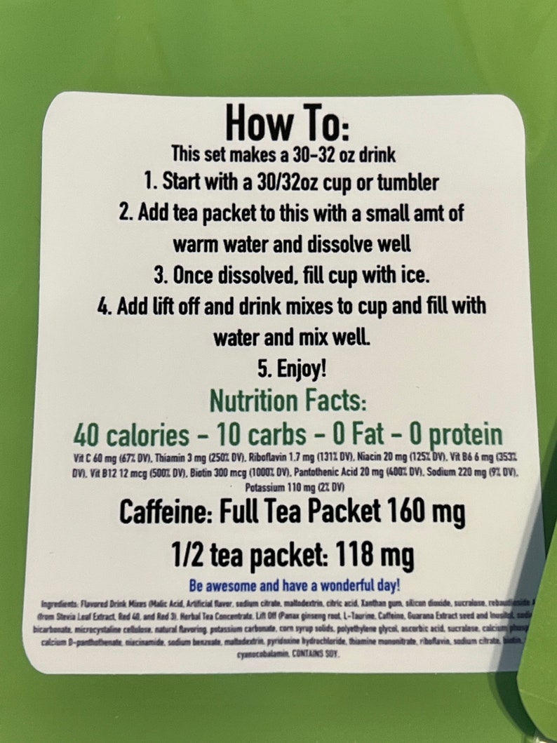 Loaded Tea Energy Drink Lit Tea YOU PICK From Over 130 Flavors