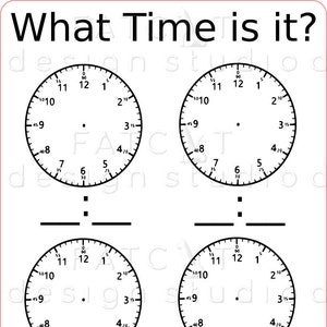 Che ore sono? File digitale di volti di orologio