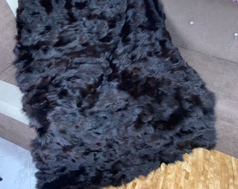 Real Brown Fur Blanket • Personalized Fox Fur Blanket Throw • Handmade Genuine Fur Blanket • Fur Bedspread n Sofa Cover