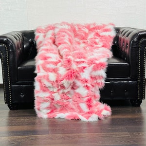 EXCLUSIVE Real FOX FUR Throw Blanket • Large fur Area Rug  • Genuine Fur Rug  • Ethically and Organic Farmed Fox Fur  • Scandinavian Decor