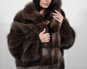 Fox Fur Coat Jackets