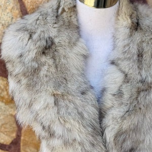 Luxury fox fur collar scarf, detachable warm fluffy fur wrap, gorgeous soft fur stole