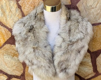 BEAUTIFUL Natural FOX FUR Collar • Real Fur Collar • Real Fur Scarf • Fur Wrap • Fur Shawl