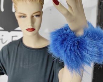 Fur cuffs, fur cuffs for wrists, fox fur cuffs