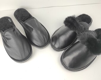 Fur slippers,sheepskin slippers,leather slippers,fur slippers for couple