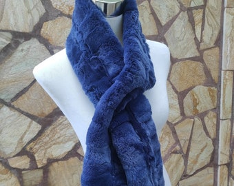 Fur scarves, fur scarf womens, rex rabbit fur scarf, fur collar