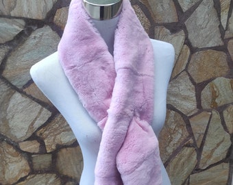 Fur scarves, fur scarf womens, rex rabbit fur scarf, fur collar