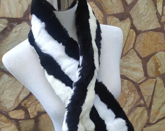 Fur scarves, fur scarf womens, rex rabbit fur scarf, fur collar