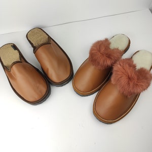 Fur slippers,sheepskin slippers,leather slippers,fur slippers for couple
