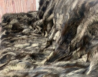 Real Fur Blanket • Personalized Fox Fur Blanket Throw • Handmade Genuine Fur Blanket • Fur Bedspread n Sofa Cover