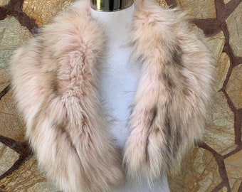 Fur Collar, fox fur collar, real fur scarf, fur warm neck