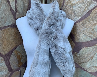 Fur scarves, fur scarf womens, rex rabbit fur scarf, fur collar