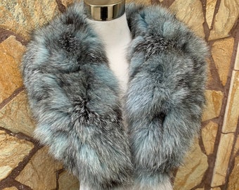 Fur Collar • Real Fox Fur Collar • Real Fur Scarf • Fur Wrap • Fur Shawl