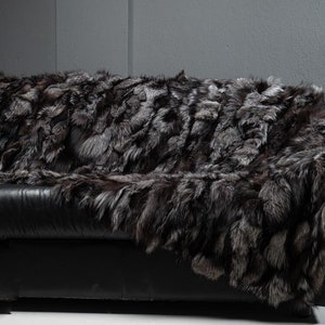 real fur blanket