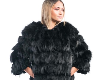Fox Fur Coat Jackets