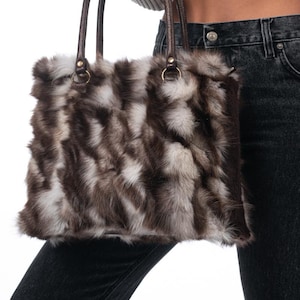Fur bags, fur shoulder bag , natural fur bag