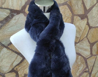 Fur scarves, fur scarf womens, rex rabbit fur scarf, fur collar