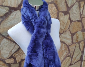 Fur scarves, fur scarf womens, rex rabbit fur scarf, fur collar