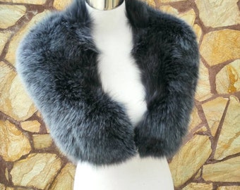 Fur Collar, fox fur collar, real fur scarf, fur warm neck