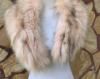 Fur Collar, fox fur collar, real fur scarf, fur warm neck