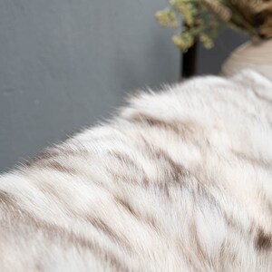 fox fur throw