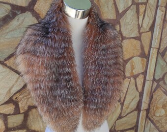 Fur Collar • Real Fox Fur Collar • Real Fur Scarf • Fur Wrap • Fur Shawl