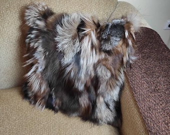 Fur pillowcases, fox fur pillowcases, real fur pillowcases