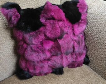 Fur pillowcases, fox fur pillowcases, real fur pillowcases