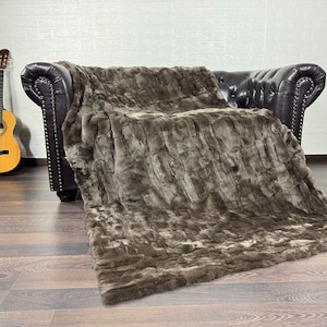 real fur blanket