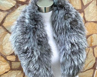 Fur Collar • Real Fox Fur Collar • Real Fur Scarf • Fur Wrap • Fur Shawl