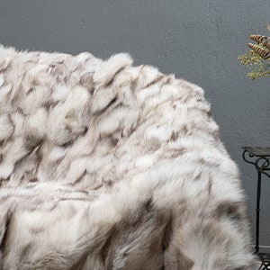fox fur rug