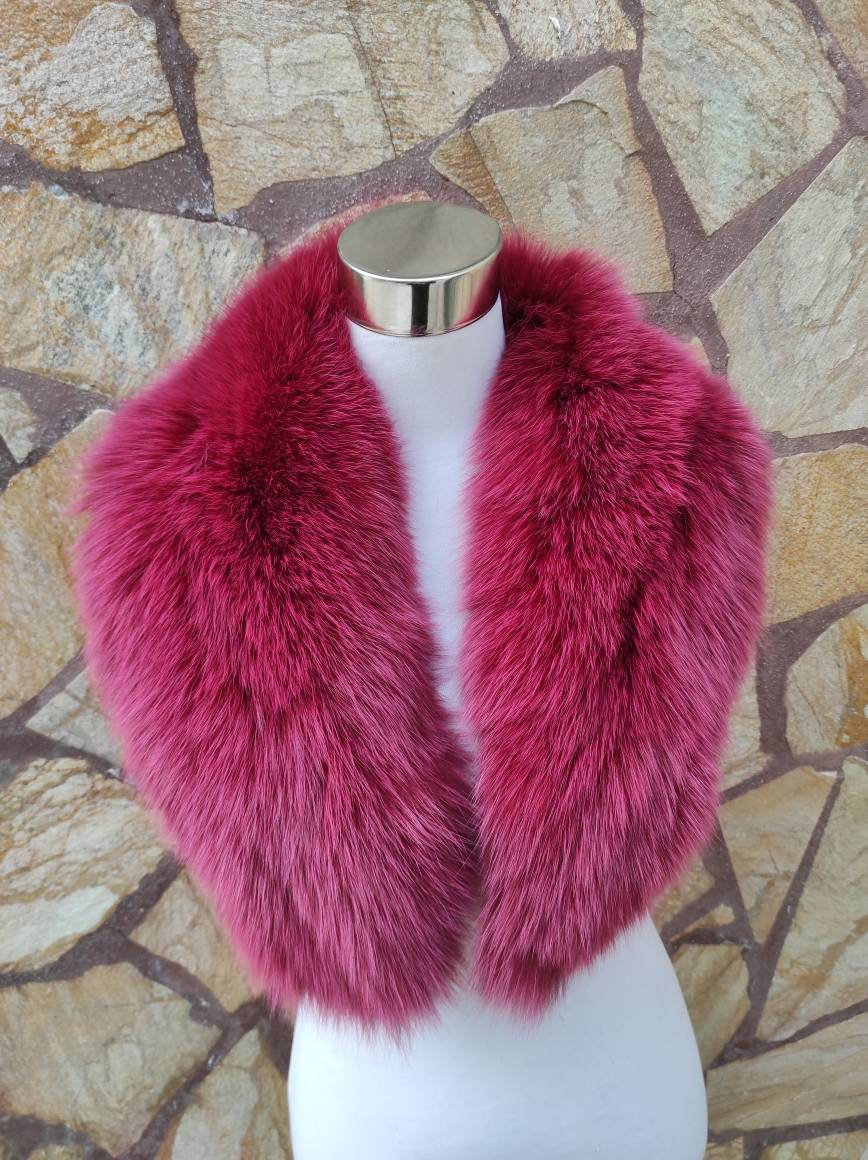 Pink Fur Collar Etsy UK