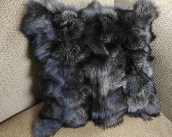 Fur pillowcases, fox fur pillowcases, real fur pillowcases