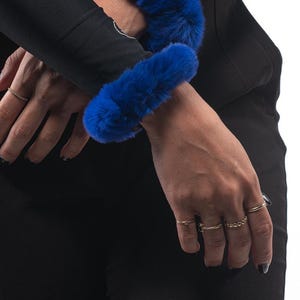 Bontmanchetten, bontmanchetten voor polsen, konijnenbontmanchetten