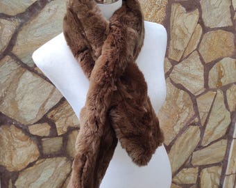 Fur scarves, fur scarf womens, rex rabbit fur scarf, fur collar