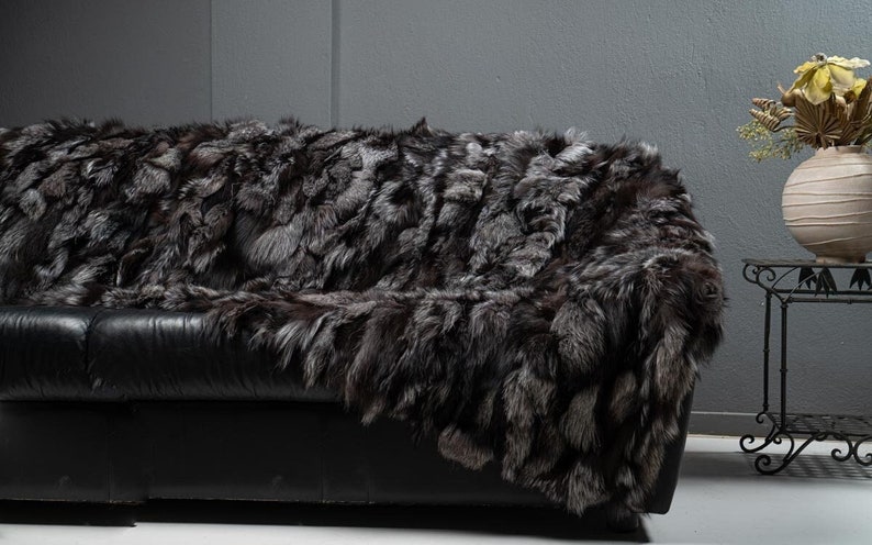 real fur blanket