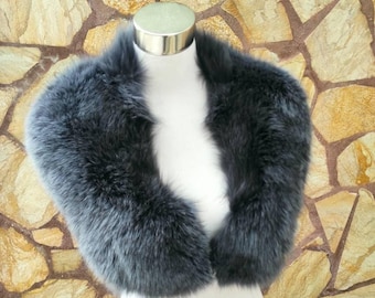 Fur Collar, fox fur collar, real fur scarf, fur warm neck