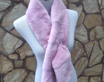 Fur scarves, fur scarf womens, rex rabbit fur scarf, fur collar