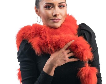 Fur scarves, fur scarf womens, fox fur scarf, fur collar