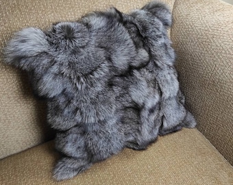 Fur pillowcases, fox fur pillowcases, real fur pillowcases