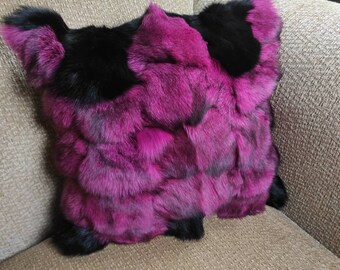 Fur pillowcases, fox fur pillowcases, real fur pillowcases