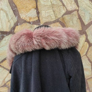 Fur trim for hood, fox fur collar, fur collar