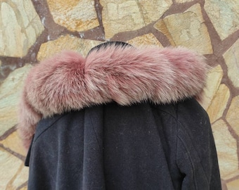 Fur trim for hood, fox fur collar, fur collar